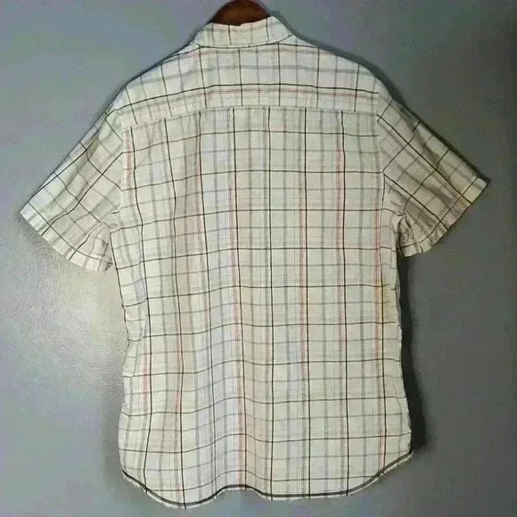 Y2K Aeropostale Vintage Fit Short Sleeved Plaid Button Up Shirt sz XL - Picture 7 of 9